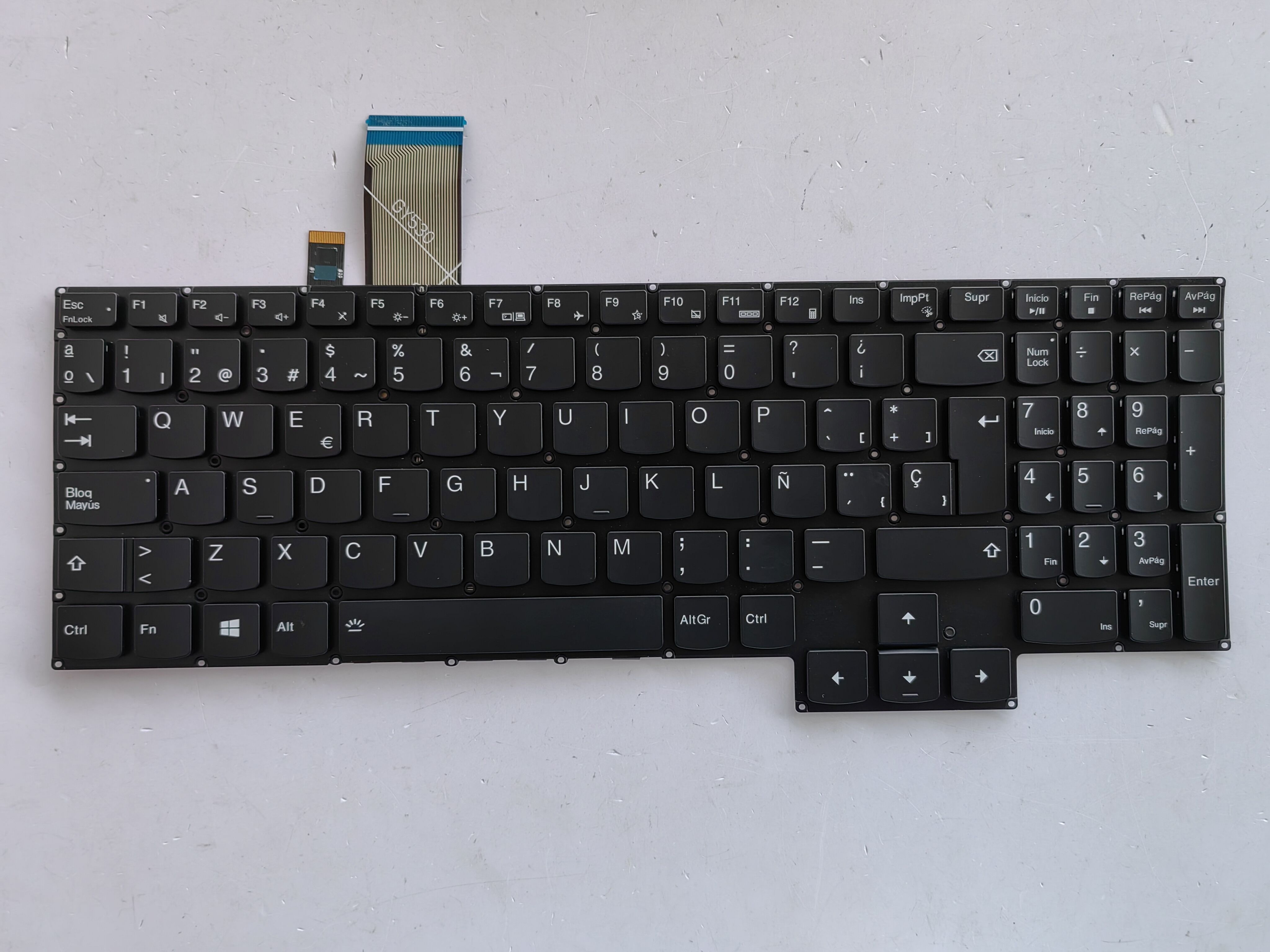 Picture of New Replacement Laptop Keyboard For LENOVO Y7000 2020/R7000 2020 colorful backlight BLACK Backlit Sp Layout